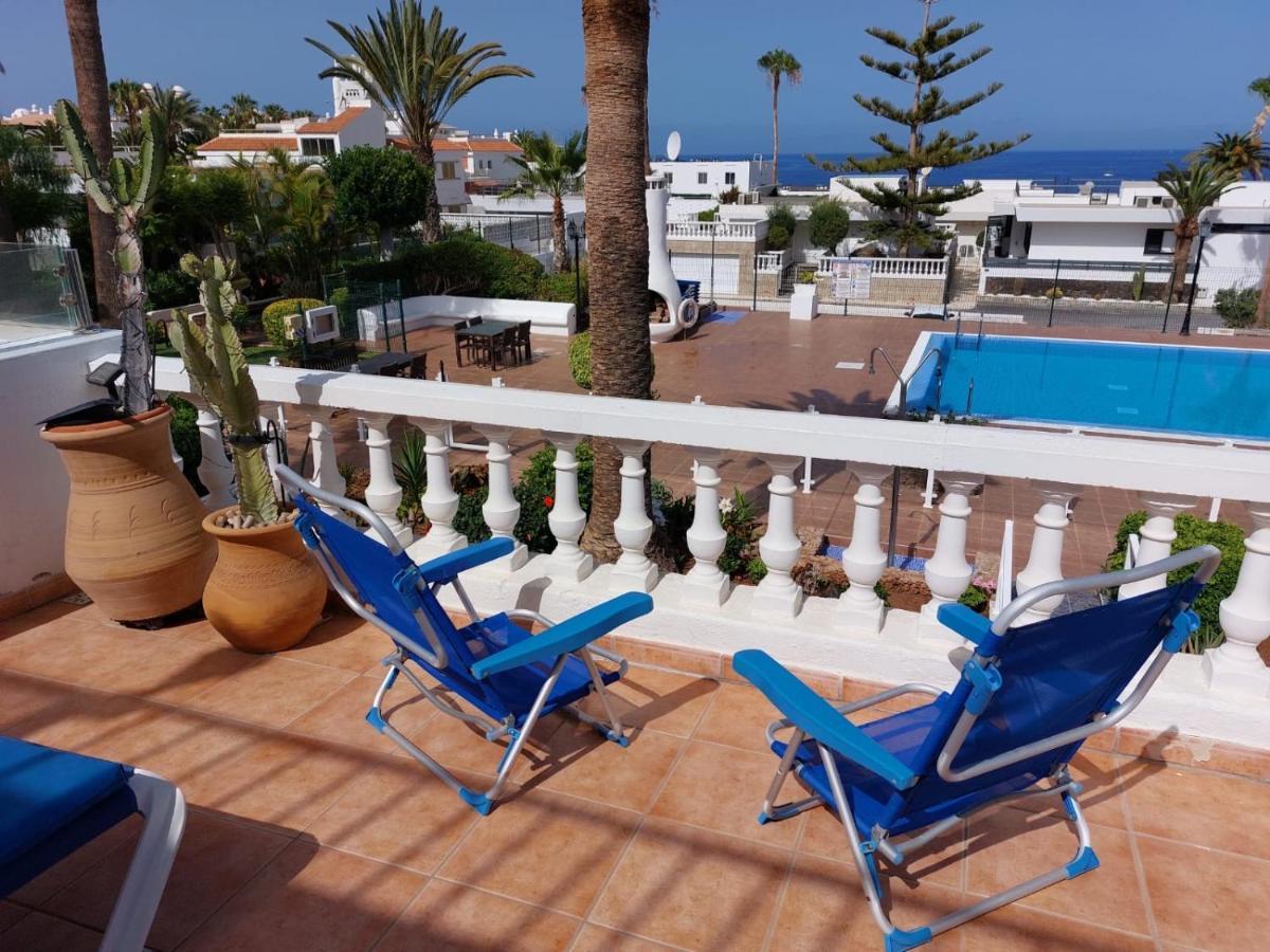 First Line Villa Floor Studio Apartment With Amazing Sea View Air Conditioned Just 50M From The Beach Costa Adeje  Eksteriør billede